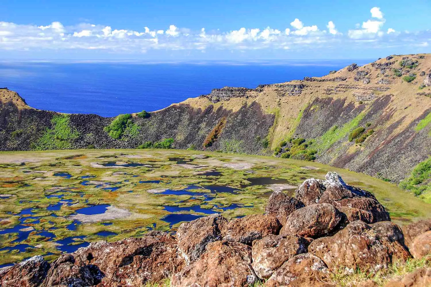 Ngọn núi lửa Rano Kau Chile